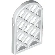 Window 1 x 2 x 2 2/3 Pane Lattice Diamond with Rounded Top