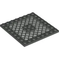 Plate Special 8 x 8 with Grille [Hole in Center]