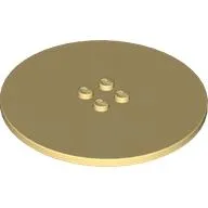 Plate Special Round 8 x 8 with 2 x 2 Center Studs with Groove