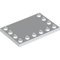 Plate Special 4 x 6 with Studs on 3 Edges