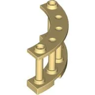 Fence Spindled 4 x 4 x 2 Quarter Round with 2 Studs