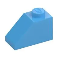 Slope 45° 2 x 1 with Bottom Pin