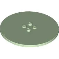 Plate Special Round 8 x 8 with 2 x 2 Center Studs with Groove