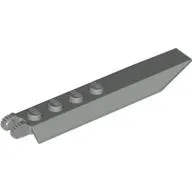 Hinge Plate 1 x 8 Locking with Angled Side Extensions, Rounded Plate Underside, 9 Teeth