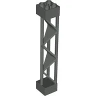 Support 2 x 2 x 10 Girder Triangular Vertical - Type 1 - Solid Top, 3 Posts