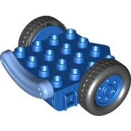 Duplo Crane Base, Front, with Two Wheels and Lips (Lofty)