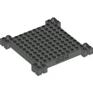 Brick Special 12 x 12 Base with 4 Corner Pegs, 1 x 10 Cutouts, Grooves