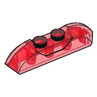 Brick Curved 1 x 4 with Sloped Ends and Two Top Studs