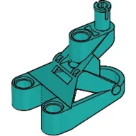 Large Figure Foot, 3 x 4 1/2 x 2 1/3 with Technic Pin Connector