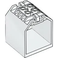 Container / Box, Open Ended 4 x 4 x 4 with 1 Hinge Finger Each End [Plain]