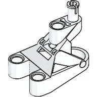 Large Figure Foot, 3 x 4 1/2 x 2 1/3 with Technic Pin Connector