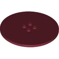 Plate Special Round 8 x 8 with 2 x 2 Center Studs with Groove