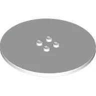 Plate Special Round 8 x 8 with 2 x 2 Center Studs with Groove
