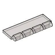 Windscreen 1 x 4 x 1 1/3 with Bottom Hinge