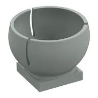 Cylinder Hemisphere 2 x 2 Ball Turret Socket Base