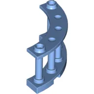 Fence Spindled 4 x 4 x 2 Quarter Round with 2 Studs