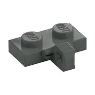 Hinge Plate 1 x 2 Locking with 1 Finger on Side, with Groove