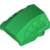 Slope Curved 2 x 2 No Studs - 3 Recessed Side Ports