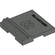 Plate Special 6 x 6 x 2/3 with 4 Studs and Embossed 'SPORTS'