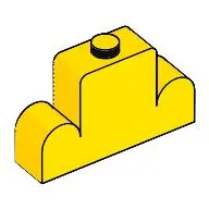 Brick Curved 1 x 4 x 2 Centre Stud Top
