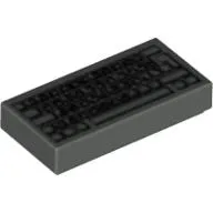 Tile 1 x 2 with Computer Keyboard Standard Print