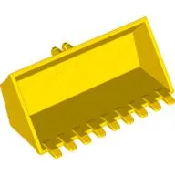 Construction Vehicle Bucket 4 x 8 with Locking 2 Finger Hinge with 9 Teeth