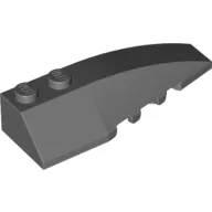 Wedge Curved 6 x 2 Right, Inner Ridges