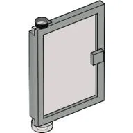 Door 1 x 4 x 5 Left with Trans-Brown Glass