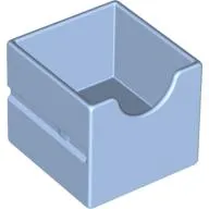Duplo Drawer 2 x 2 with Semicircle Cutout