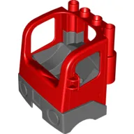 Duplo Truck Semi-Tractor Cab with Dark Bluish Gray Base