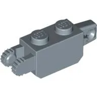 Hinge Brick 1 x 2 Locking with 1 Finger Vertical End and 2 Fingers Vertical End, 9 Teeth