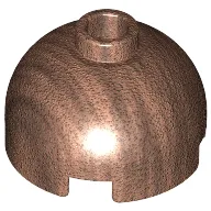 Brick Round 2 x 2 Dome Top, Blocked Open Stud, Bottom Axle Holder