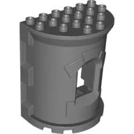 Duplo Building Wall, 4 x 6 x 6 Curved Turret (Castle)