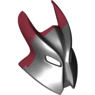 Large Figure Mask / Visor, Vladek with Horns, Marbled Black Pattern