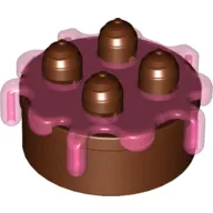 Duplo Food Cake with Trans Dark Pink Frosting