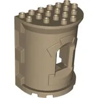 Duplo Building Wall, 4 x 6 x 6 Curved Turret (Castle)