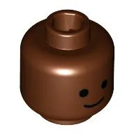 Minifig Head Standard Grin Print [Blocked Open Stud]