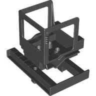 Duplo Forklift Cabin with Dark Red Mudguards and Forklift Rails (Sumsy)