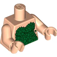 Torso Dress Made of Leaves Print (Poison Ivy), Light Nougat Arms and Hands