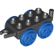 Duplo Train Base 2 x 4 with Blue Wheels