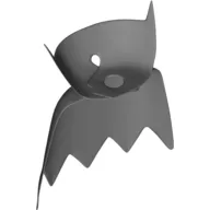 Neckwear Cape, Angular Pointed Collar, with 5 Points [Plain]