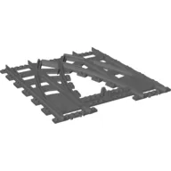 Vehicle Track, Train, Plastic (RC Trains) Double Crossover Rail - Half