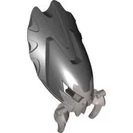 Large Figure Mask Shelek with Marbled Black Pattern