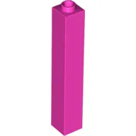 Brick 1 x 1 x 5 with Blocked Open or Hollow Stud