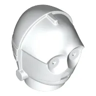 Minifig Head Special, Protocol Droid (C-3PO) [Plain]