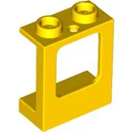 Window 1 x 2 x 2 Plane, Hollow Studs, Single Hole Top and Bottom for Glass