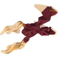 Large Figure Weapon Claw, Fire, with Marbled Trans-Orange Pattern