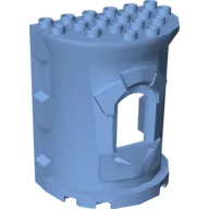 Duplo Building Wall, 4 x 6 x 6 Curved Turret (Castle)