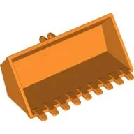 Construction Vehicle Bucket 4 x 8 with Locking 2 Finger Hinge with 9 Teeth