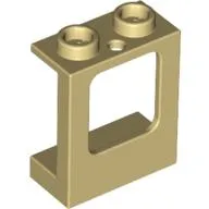 Window 1 x 2 x 2 Plane, Hollow Studs, Single Hole Top and Bottom for Glass